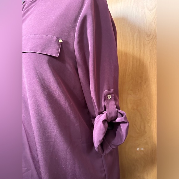 Calvin Klein purple eggplant color pull over dress size 10 - Picture 3 of 6